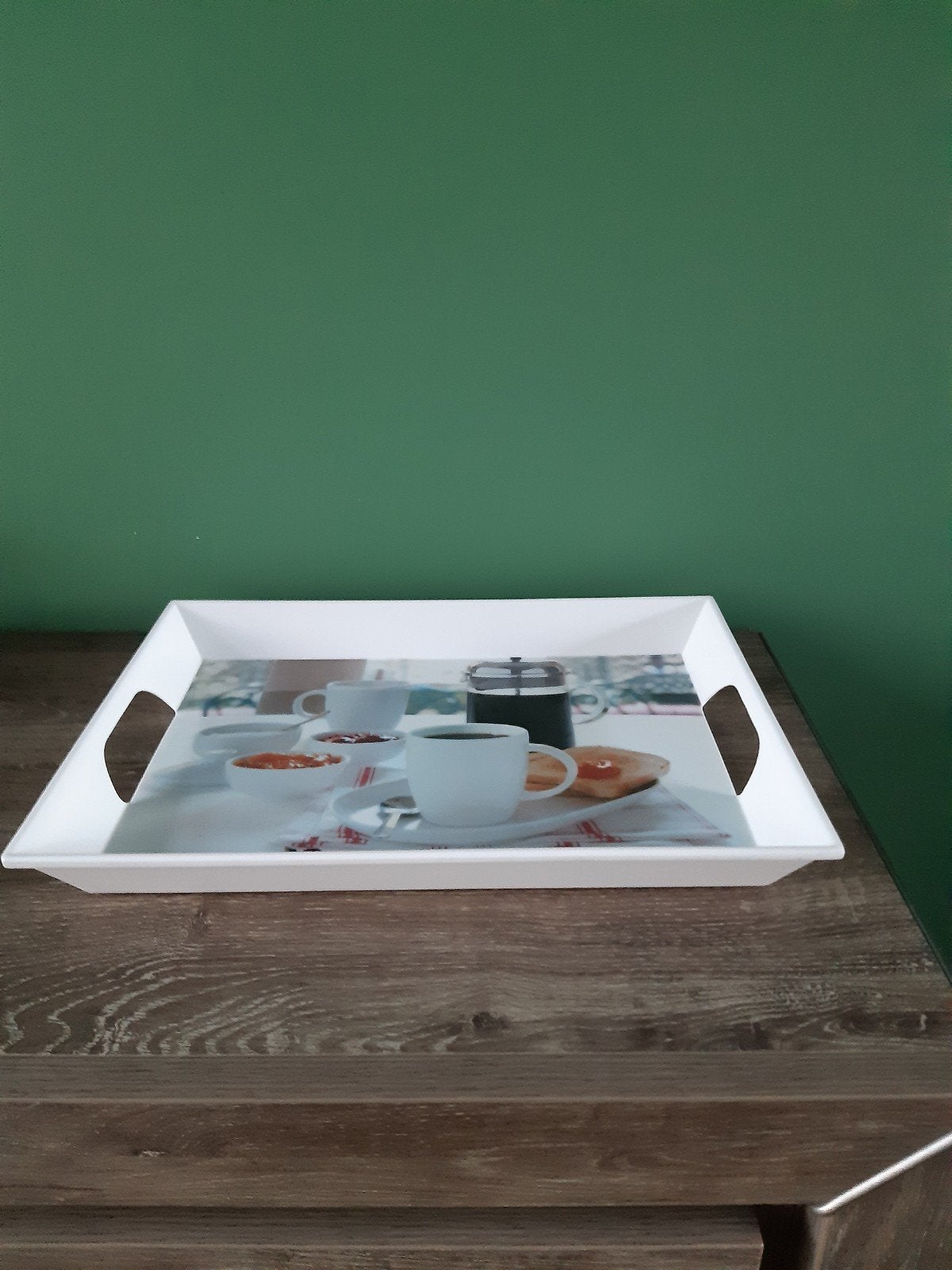 Leuk dienblad, Huis en Inrichting, Woonaccessoires | Dienbladen, Ophalen of Verzenden, Rechthoekig, Kunststof