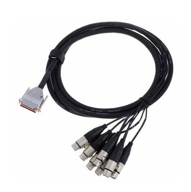 D-Sub naar XLR Breakout Kabel - 8-kanaals, Ophalen of Verzenden, Gebruikt, Apparatuur