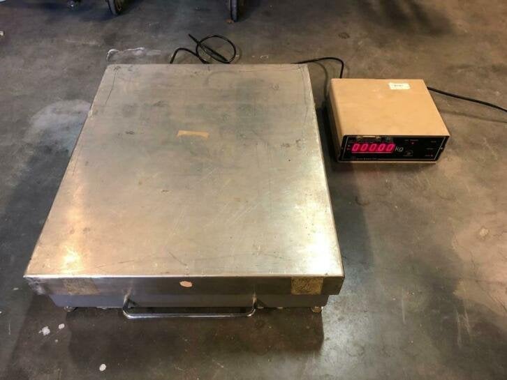 Servo balans weegschaal 50x60 cm tot 150 kilo, Niet ingevuld, Gebruikt, Niet ingevuld, Ophalen of Verzenden