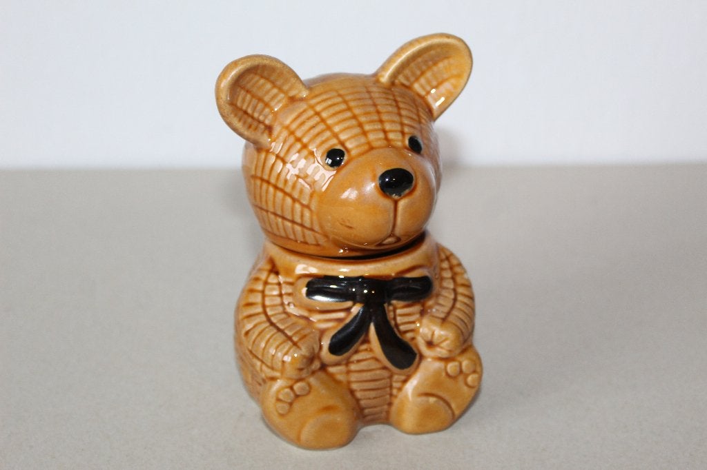 keramiek  honingpot in de vorm van een teddybeer, Gebruikt, Keramiek, Overige typen, Vintage