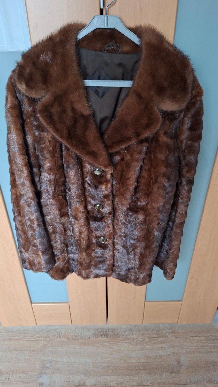Vintage Bont jas dames maat 42, Ophalen of Verzenden, Zo goed als nieuw, Maat 42/44 (L), Bruin