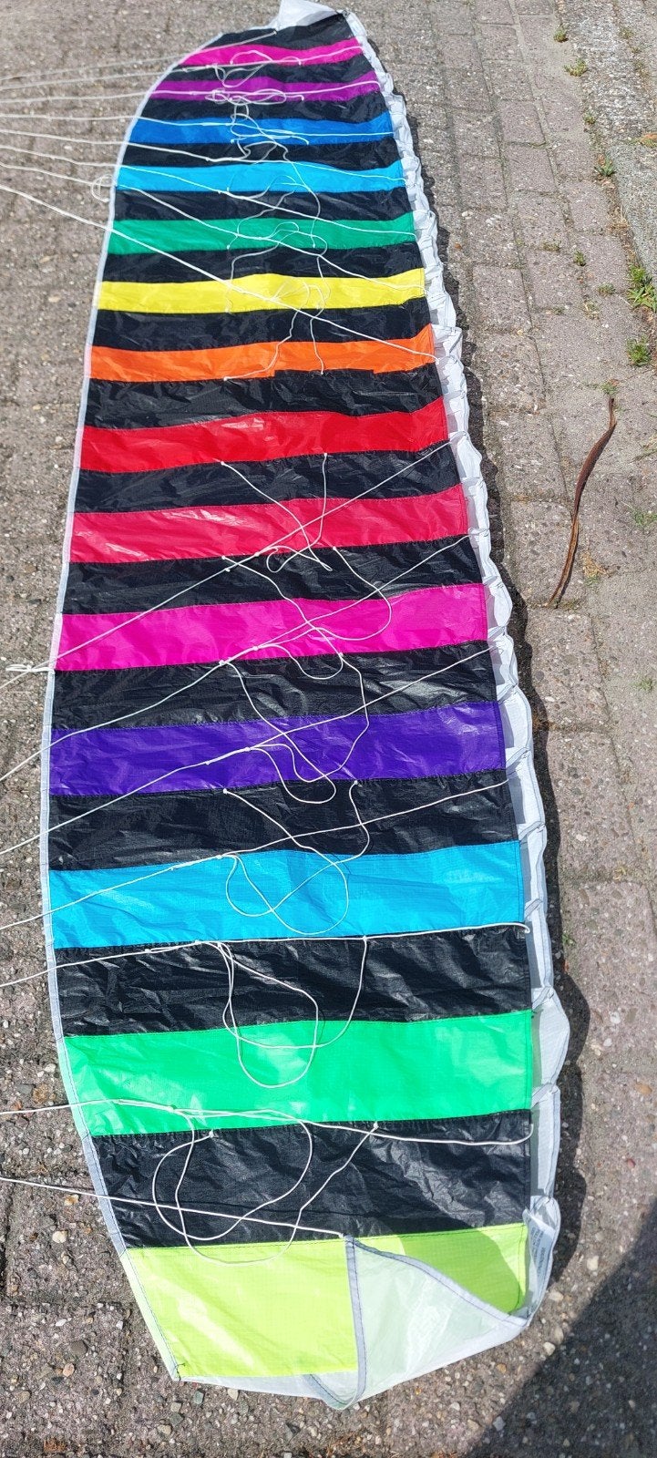 Rhombus Regenboog matras vlieger - Zo goed als nieuw, Ophalen of Verzenden, Zo goed als nieuw, Tweelijns, Vlieger
