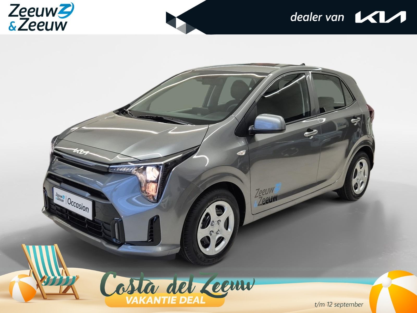 Kia Picanto 1.0 GDi DynamicLine | Airco | Navi | Camera | DE, Voorwielaandrijving, 12 maanden, Stof, Euro 6