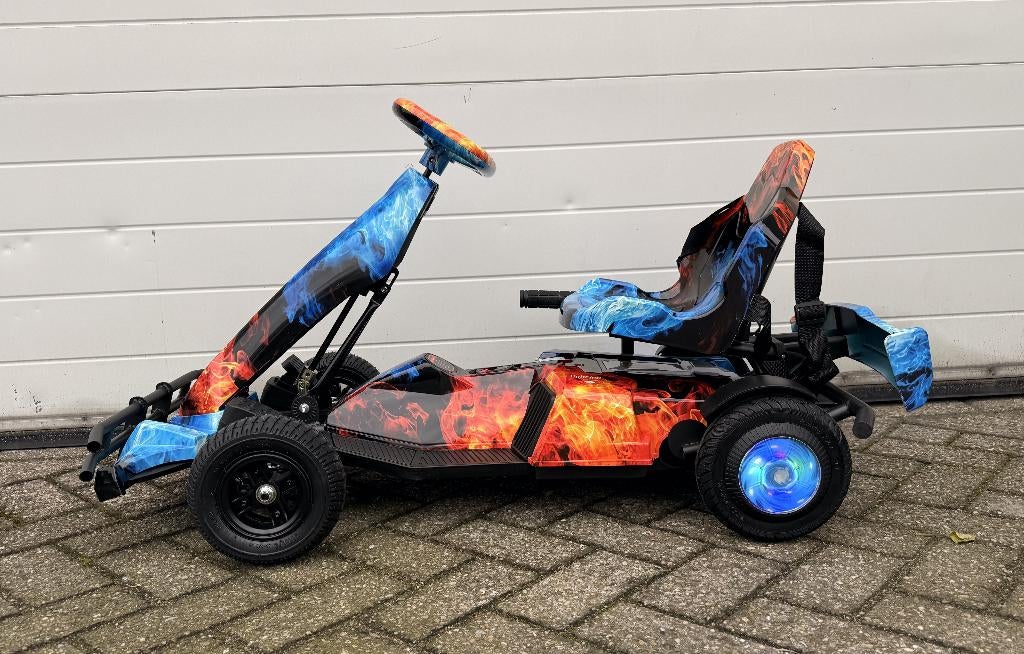 Elektrische skelter met vlammenprint Go kart, Ophalen of Verzenden, Nieuw