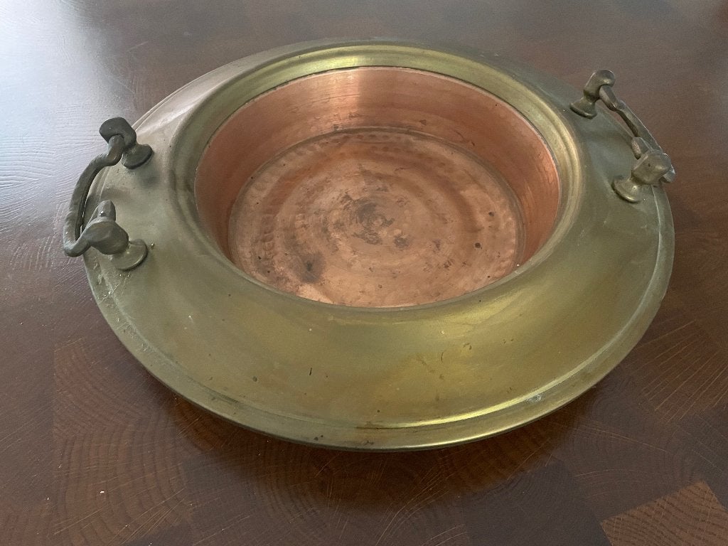 Koperen schaal Brassero, Antiek en Kunst, Antiek | Koper en Brons, Ophalen of Verzenden, Koper