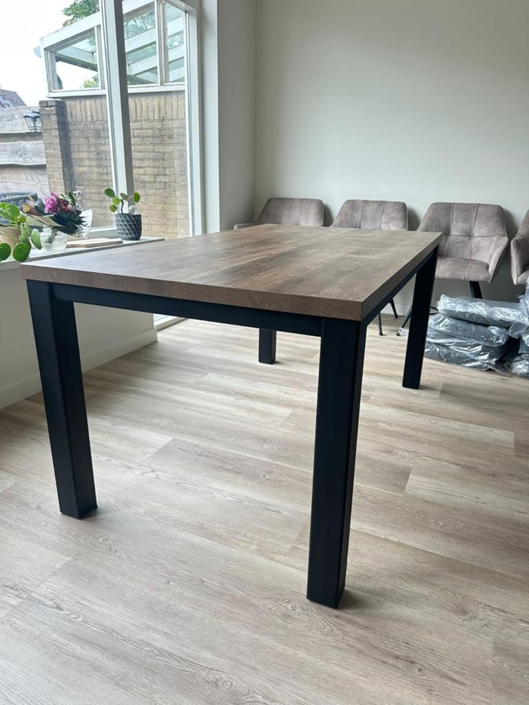 Eettafel, Ophalen, 50 tot 100 cm, Zo goed als nieuw, Rechthoekig