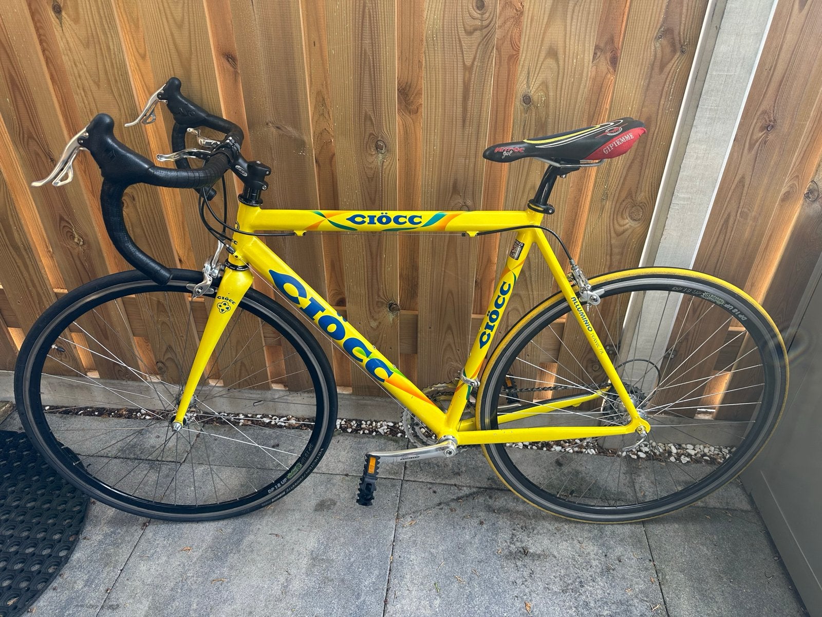 Ciocc racefiets - Geel - Afmeting, 28 inch, Gebruikt, Velgrem, Aluminium