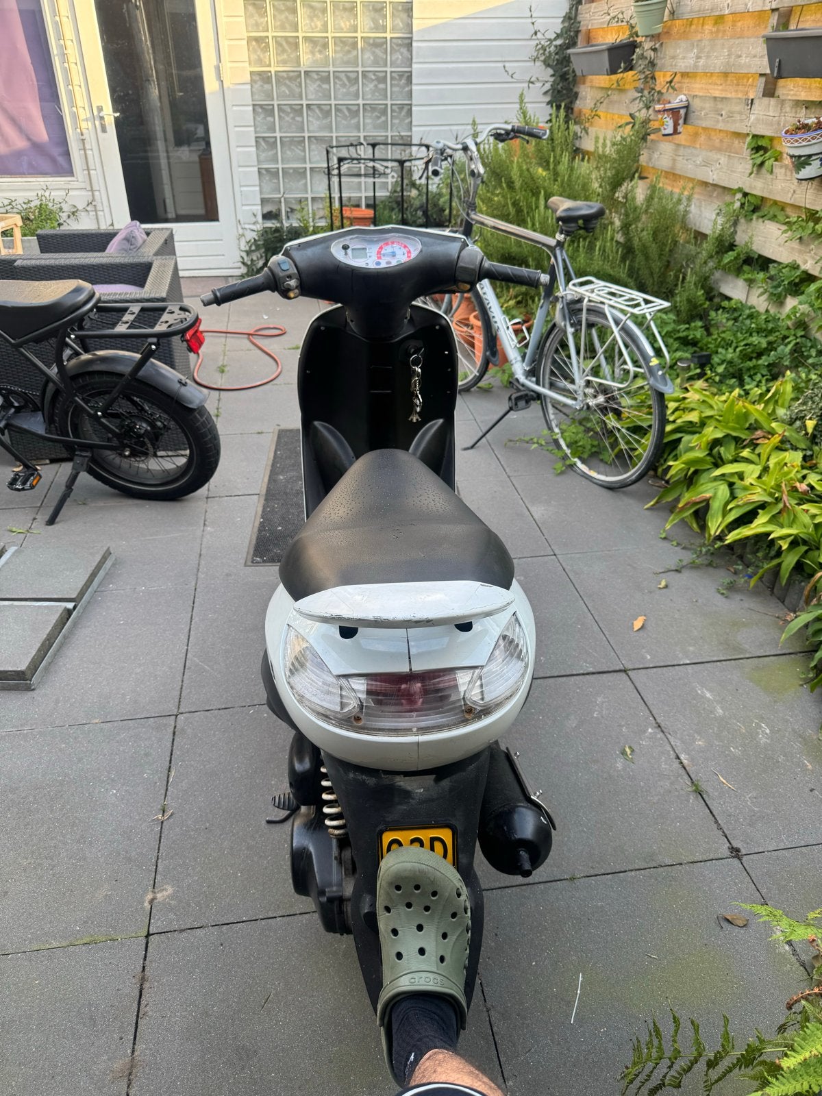 Peugeot Vivacity Scooter - Wit, 27179 km, Fietsen en Brommers, Scooters | Peugeot, Ophalen, Tweetakt, Gebruikt, Maximaal 45 km/u