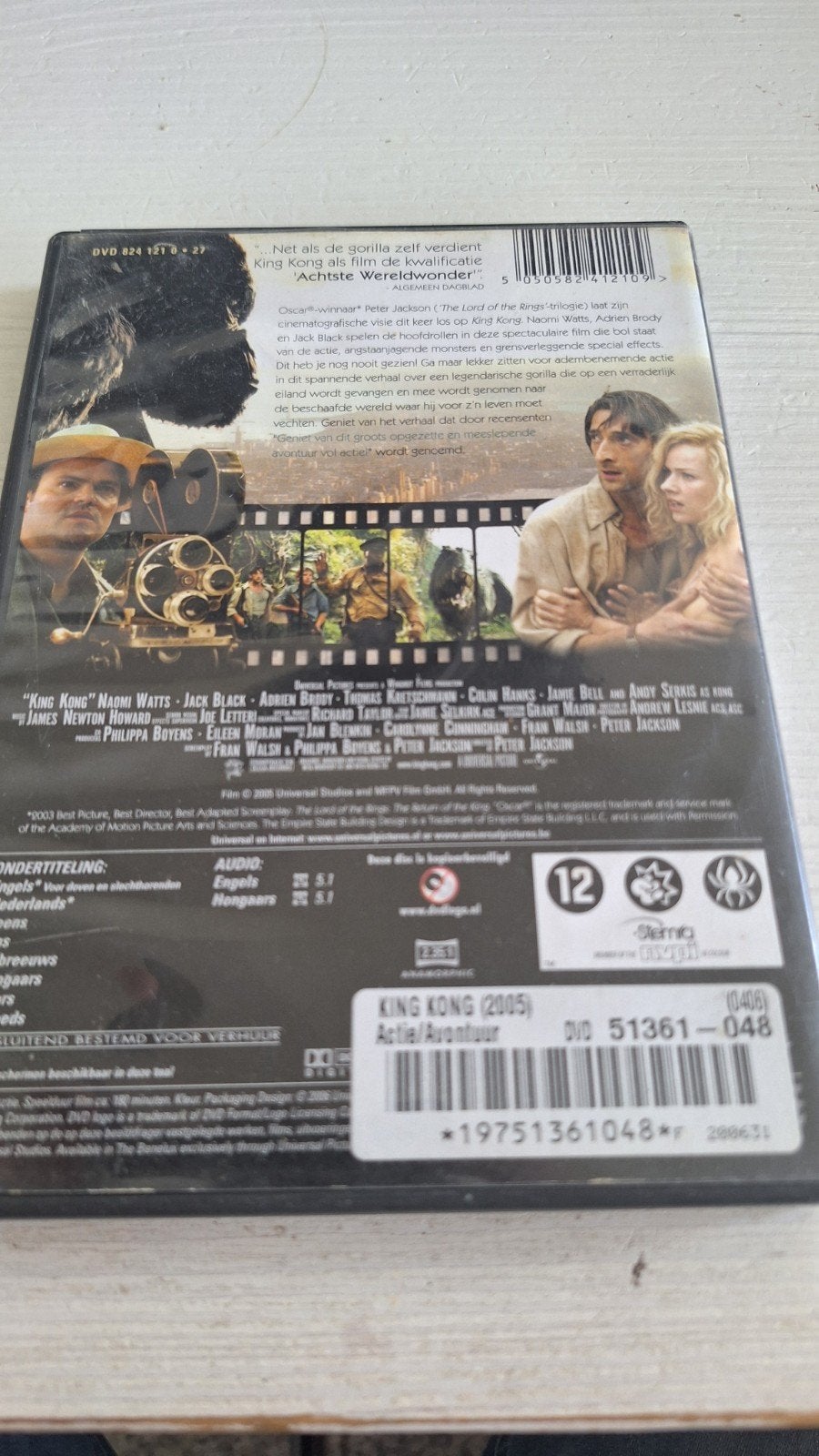King Kong (2005) DVD - Actie/Avontuur, Nederlands, Ophalen of Verzenden, Vanaf 12 jaar, Gebruikt