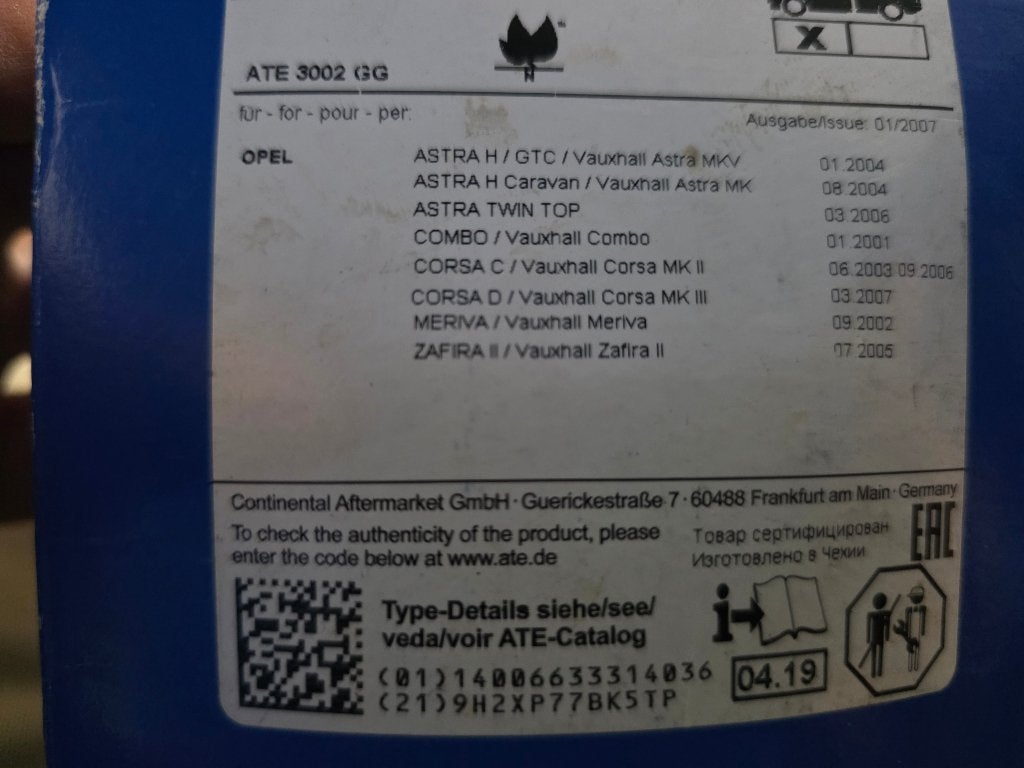 Remblokken Opel nieuw, Ophalen of Verzenden, Nieuw, Opel