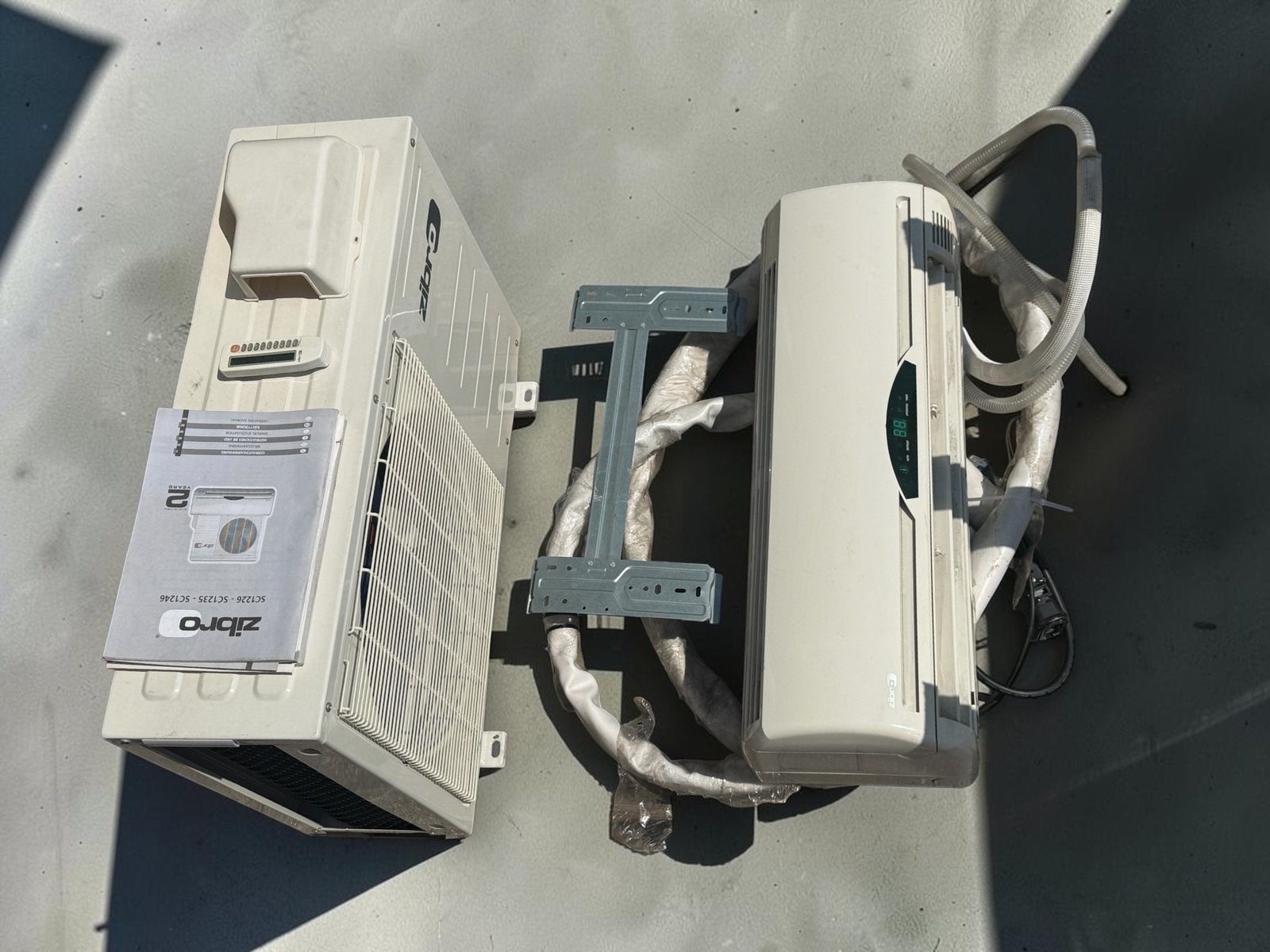 Zibro split airco 2,64 kW | snelkoppeling / quick connect, Ophalen, 3 snelheden of meer, Afstandsbediening, Wandairco