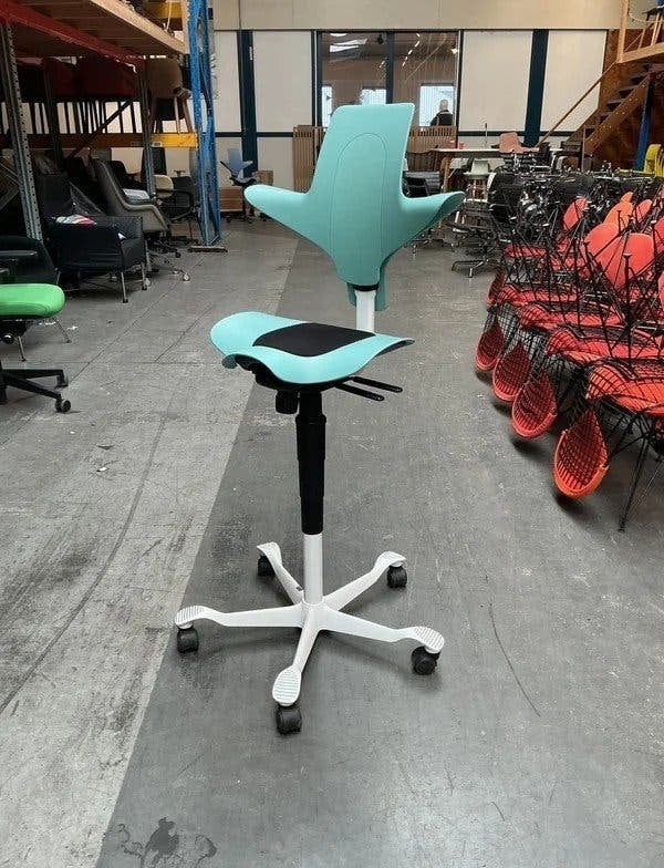 HAG Capisco 8020 Puls Bureaustoelen | 57-82cm | Zeegroen, Gebruikt, -, -, Ophalen of Verzenden