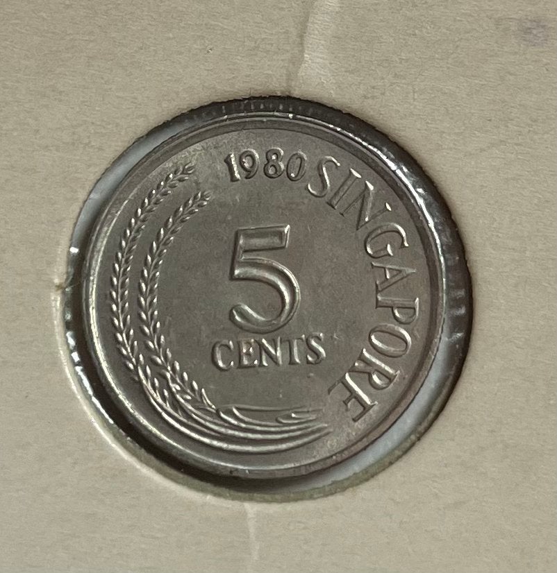 5 cent Singapore 1980, Ophalen of Verzenden, Zuidoost-Azië