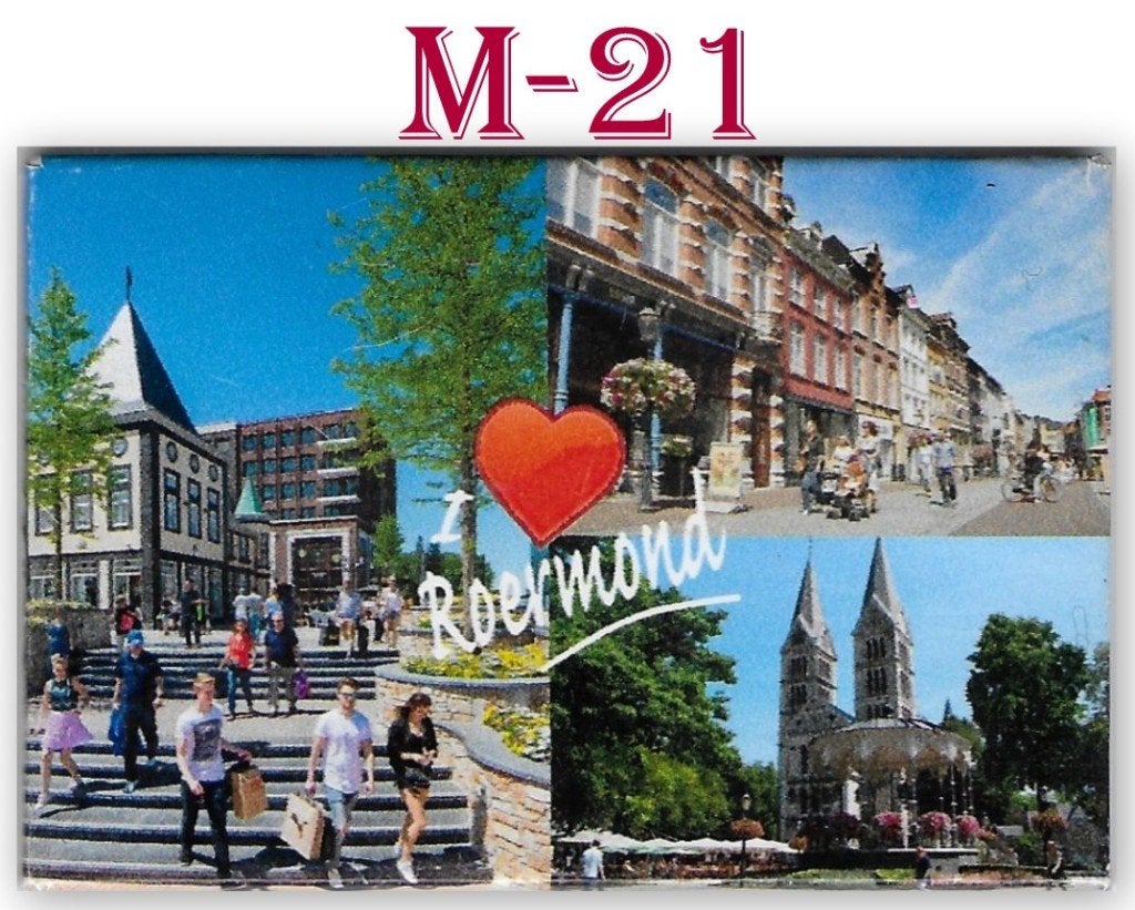 M21 Koelkastmagneet I Love Roermond, Ophalen of Verzenden
