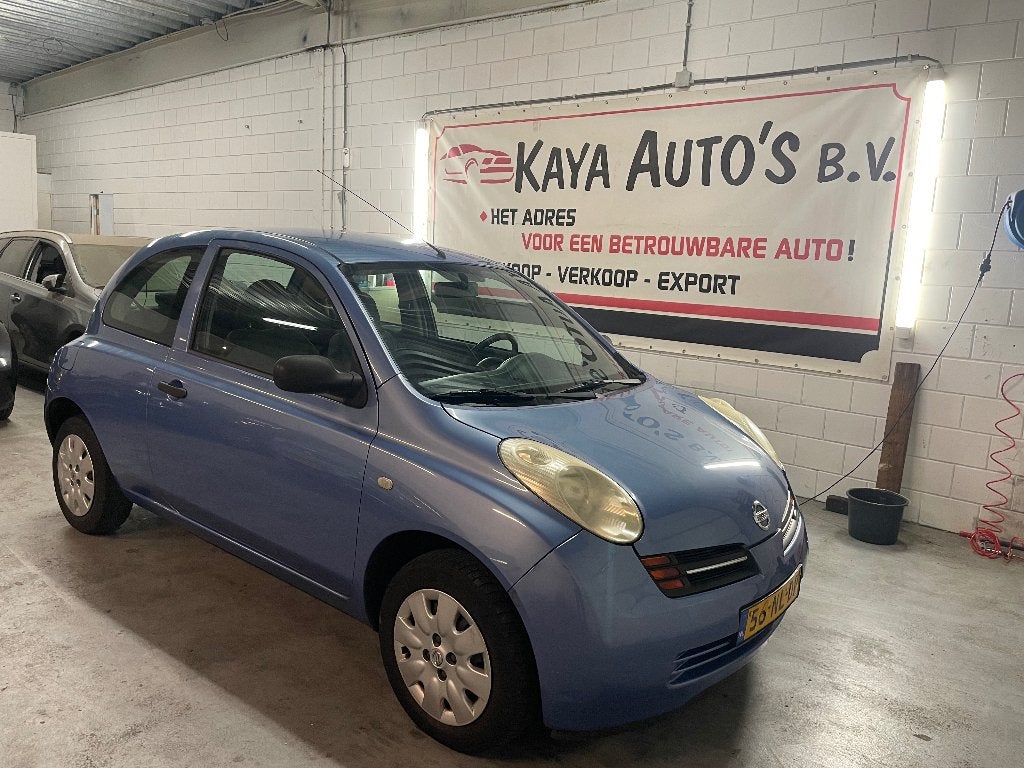 Nissan Micra 1.2 3DR AIRCO 2003 Blauw, 31 €/maand, 4 cilinders, Blauw, Origineel Nederlands