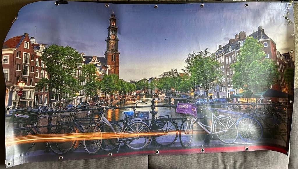 Tuinpooster de westerkerk Amsterdam  170×90 Cm, Tuin en Terras, Ophalen of Verzenden