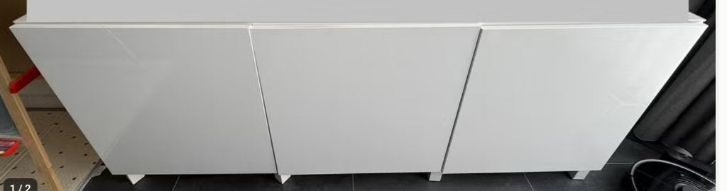 Witte opbergkast / dressoir, Huis en Inrichting, Ophalen, Gebruikt, 25 tot 50 cm, Met deur(en)