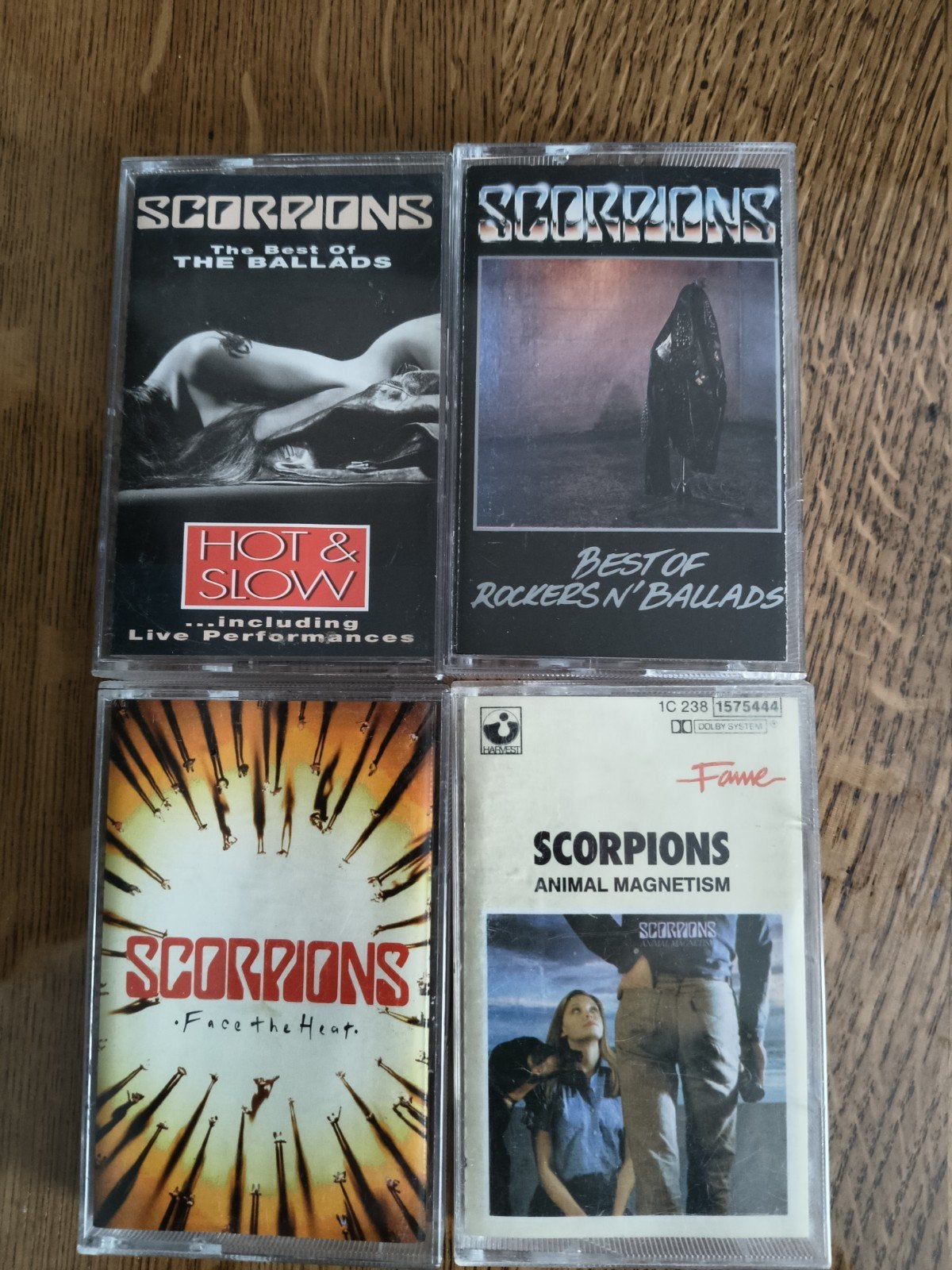 Scorpions Cassettebandjes Collectie (4 stuks), Ophalen, Gebruikt, 2 t/m 25 bandjes, Origineel