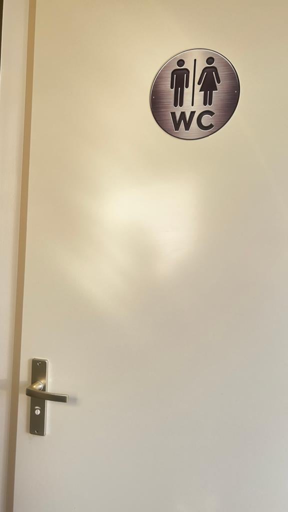 WC-bordje, Doe-het-zelf en Verbouw, Deuren en Horren, Ophalen of Verzenden, Zo goed als nieuw, Minder dan 80 cm, Minder dan 200 cm