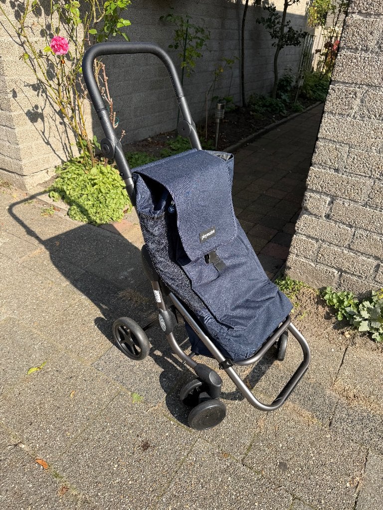 Boodschappen trolley Playmarket Go up, Ophalen, 30 cm of meer, Blauw, Zo goed als nieuw