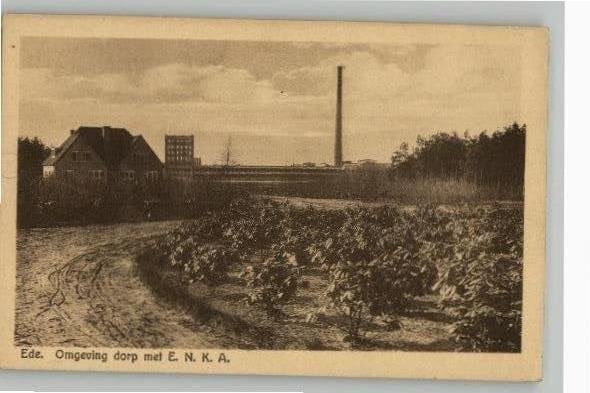 Ede dorp met E.N.K.A. fabrieken uitg Rembrandt, Verzamelen, Verzenden, 1920 tot 1940, Ongelopen, Gelderland