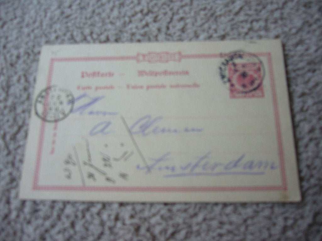 DUITSLAND  =  VERZONDEN NAAR AMSTERDAM  1890, Ophalen of Verzenden, Voor 1920, Gelopen, Duitsland