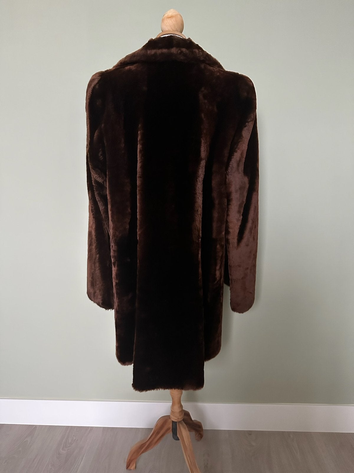 Bontjas bruin prachtig kwaliteit, the royal coat maat 40, Ophalen, Zo goed als nieuw, Maat 38/40 (M), Bruin
