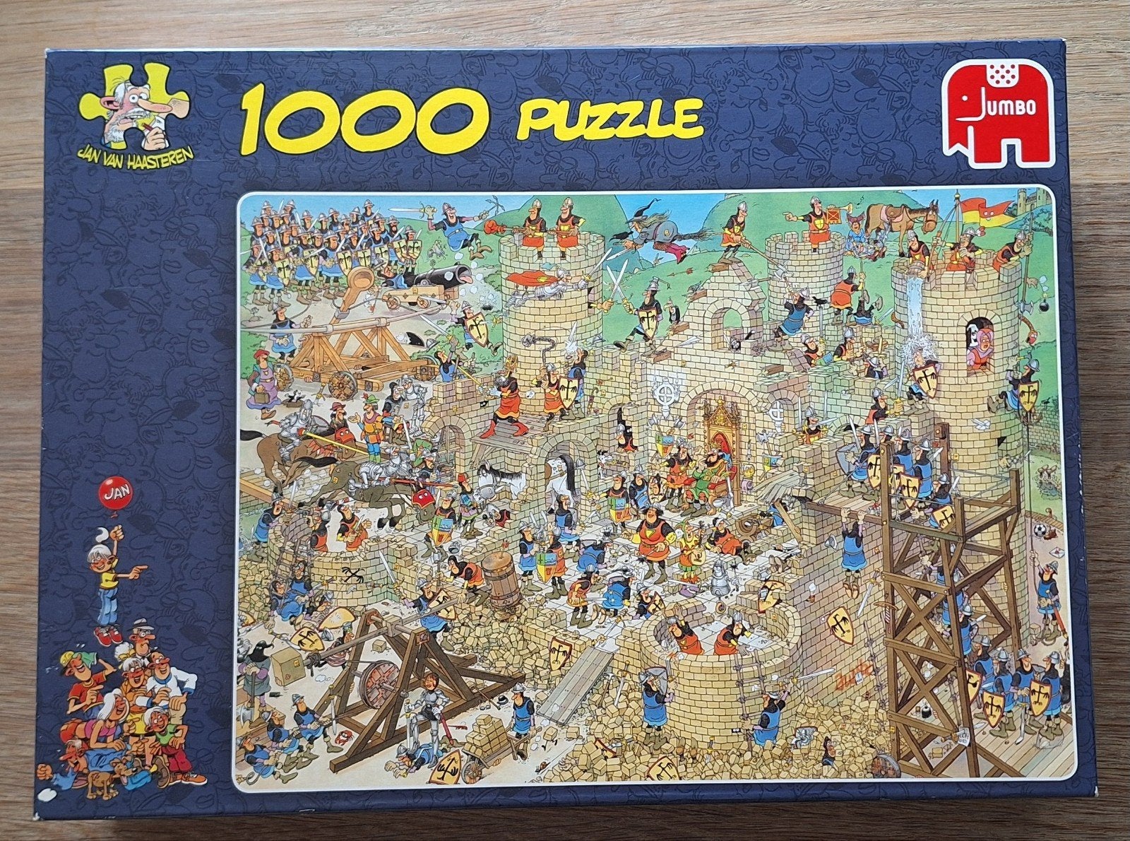 Jan van Haasteren puzzel: Middeleeuwen, Ophalen of Verzenden, 500 t/m 1500 stukjes, Gebruikt, Legpuzzel