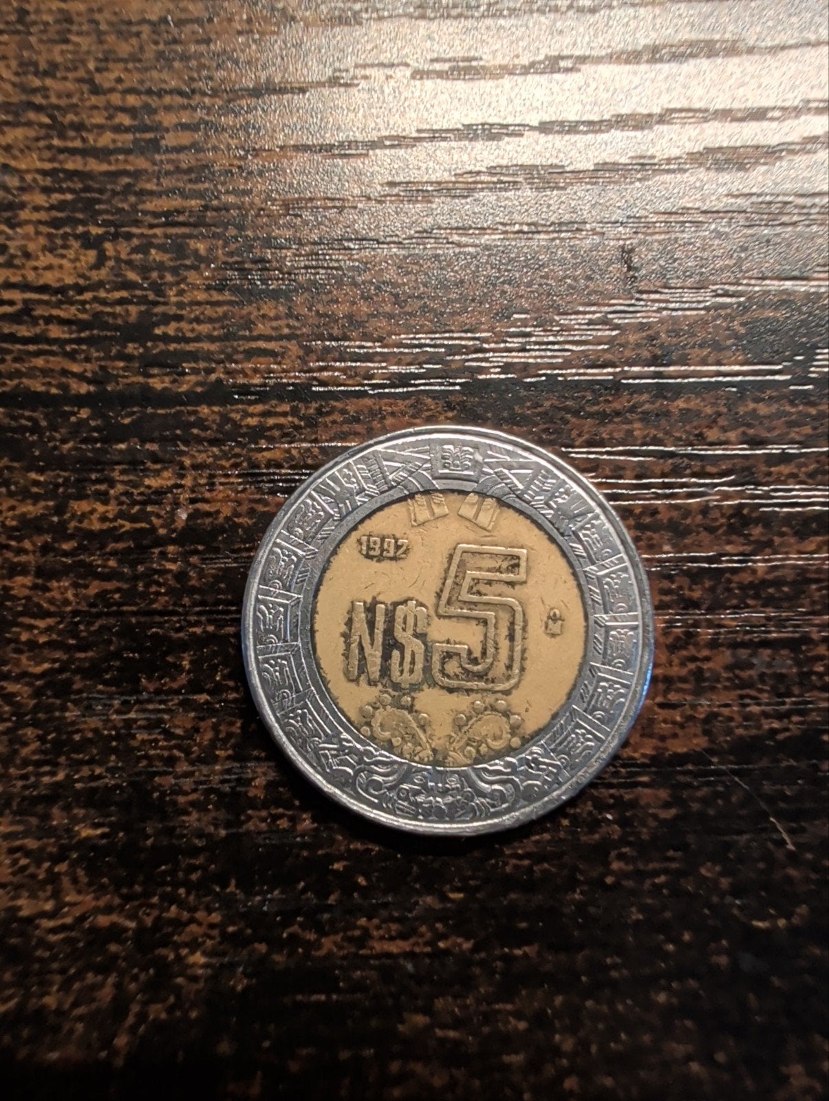 Mexicaanse 5 Nieuwe Pesos munt 1992, Ophalen, Noord-Amerika, Losse munt