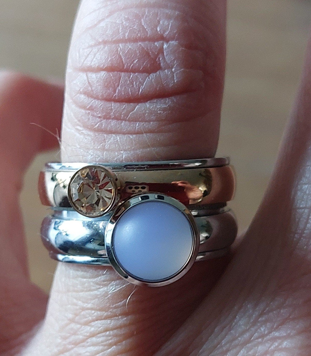 IXXXI Ringen maat 17,5 / 18, Overige materialen, Overige kleuren, Met edelsteen, Ophalen of Verzenden