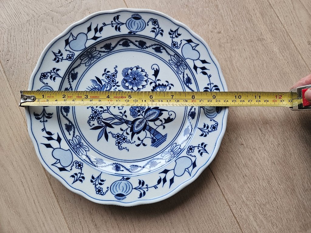 Diner borden 24 cm merk Zwiebelmuster, Ophalen