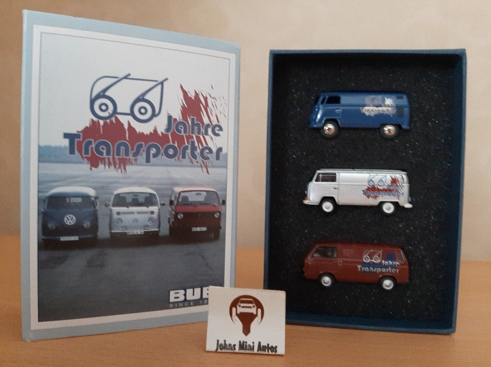 PRACHTIG SET VAN 66 JAAR VW TRANSPORTER T1 T2 EN T3 in 1:87, Auto, Nieuw, Ophalen of Verzenden, Overige merken