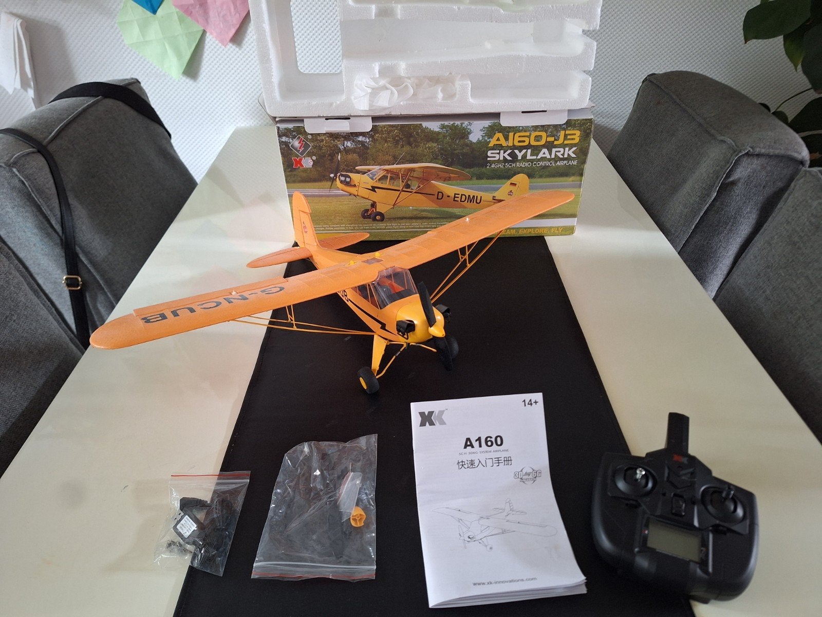 XK A160-J3 Skylark RC Vliegtuig - 0 vlieguren gehad., Ophalen, Nieuw, Elektro, RTF (Ready to Fly)