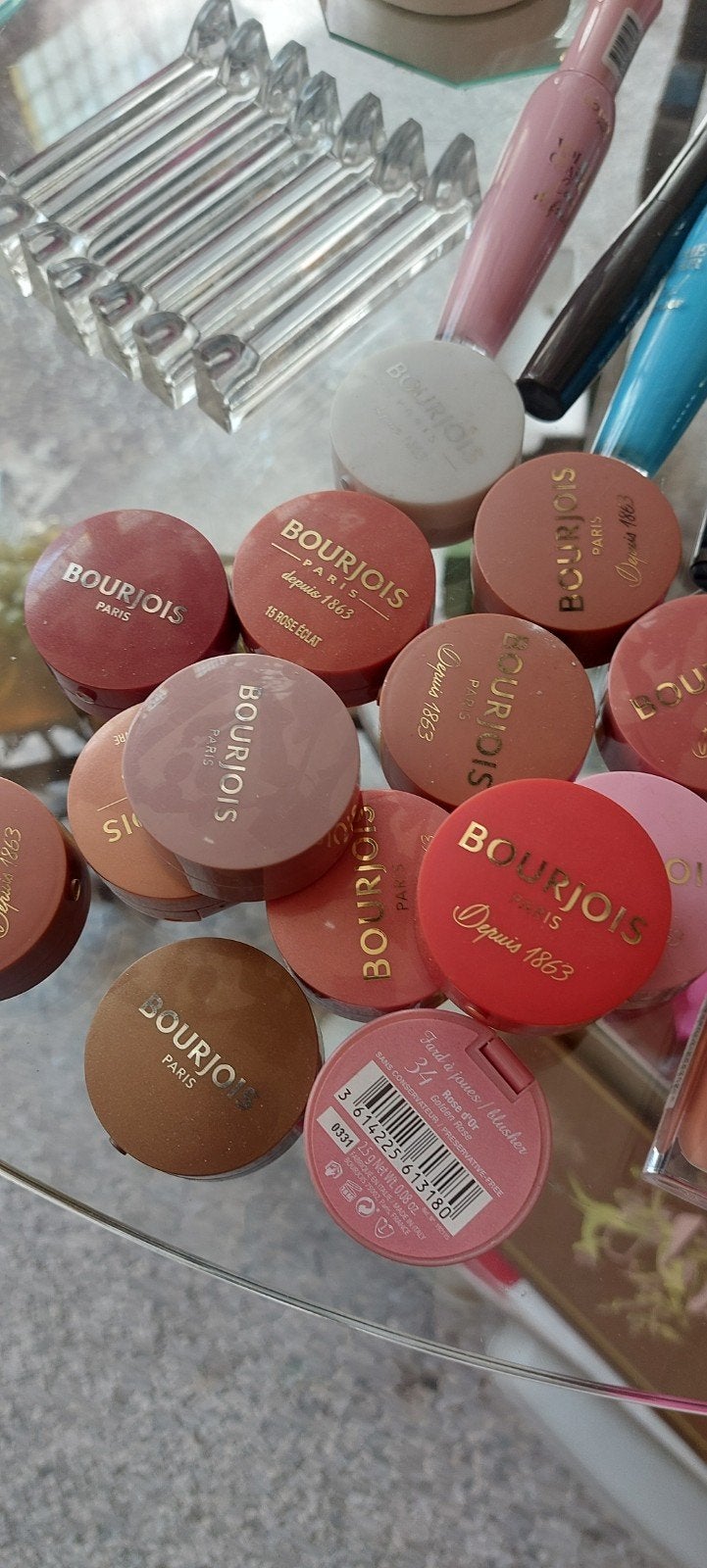 Grote Partij Cosmetica: Bourjois, Chanel, Art Deco Make-up, Lippen, Ophalen of Verzenden, Zo goed als nieuw, Make-up