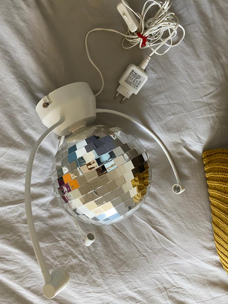 Disco Bal Lamp met Verstelbare Spots, Ophalen of Verzenden, Zo goed als nieuw, Modern