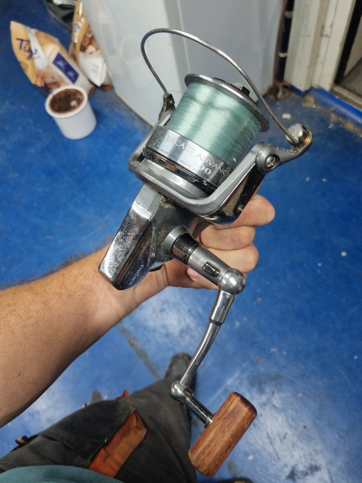 Daiwa Emcast Advance 5500 Vismolen, Ophalen of Verzenden, Gebruikt, Molen