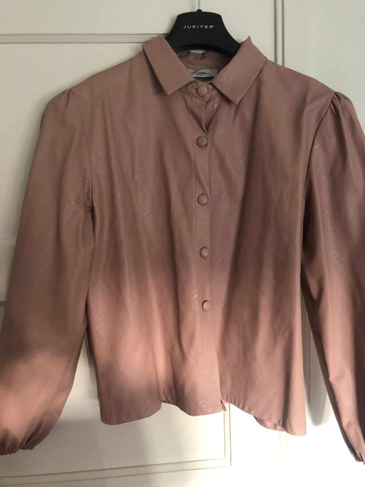 Ambika poederroze imitatie leren blouse maat L NIEUW, Ophalen of Verzenden, Nieuw, Maat 42/44 (L), Roze