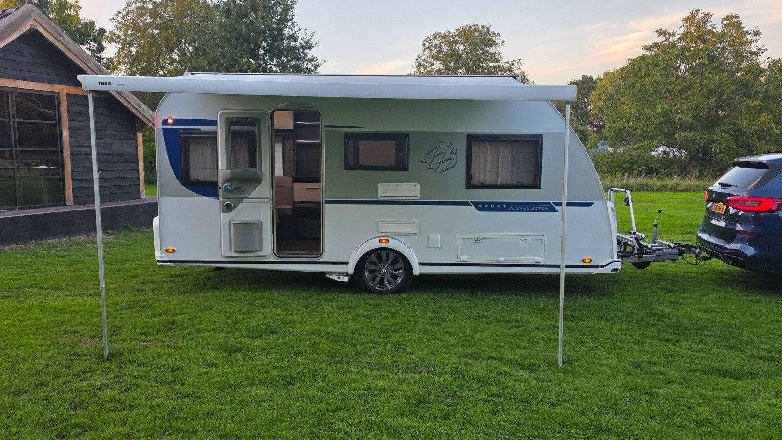 Knaus Sport 460 EU Dakairco Thule luifel Mover Isabella tent, Caravans en Kamperen, Particulier, Knaus, 1000 - 1250 kg, 2 aparte bedden