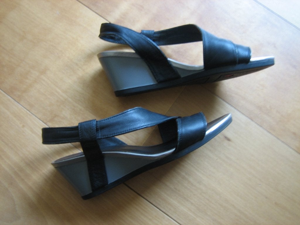 Elegante zwart leren sleehak sandaaltjes CAMPER 37 snazzeys, Kleding | Dames, Schoenen, Verzenden, Zwart, Sandalen of Muiltjes