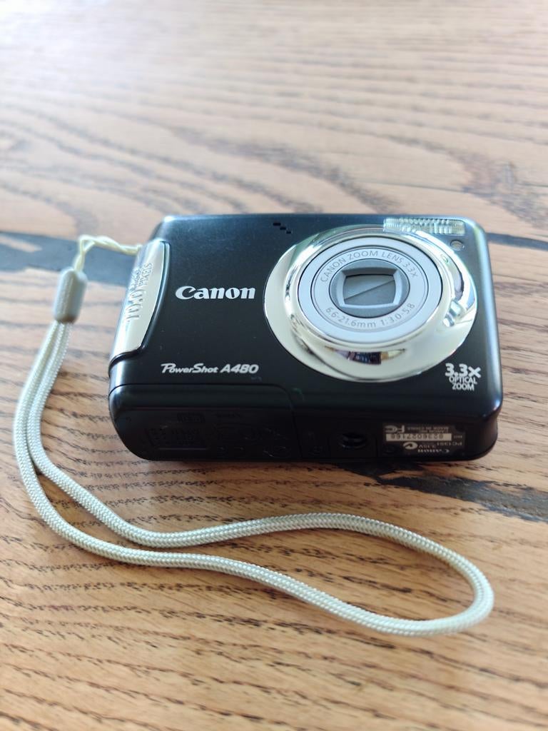 Canon PowerShot A480 Compact Camera - Zwart, Gebruikt, Canon, Compact, Ophalen of Verzenden