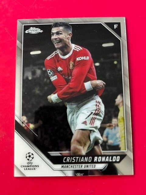 Cristiano Ronaldo Topps UEFA CL Chrome 2021-2022 (# 10), Verzenden, Zo goed als nieuw, Buitenlandse clubs, Poster, Plaatje of Sticker