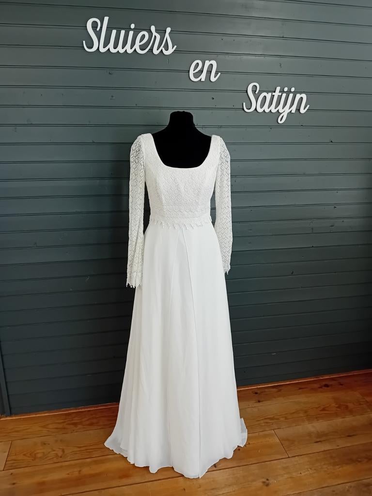 Trouwjurk nieuw, ongedragen met lange mouw en kant, Kleding | Dames, Trouwkleding en Trouwaccessoires, Trouwjurk, Wit, Onbekend