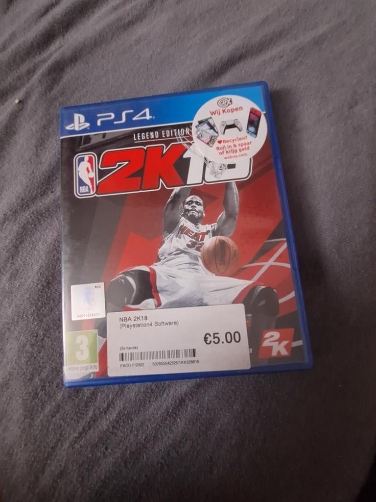 Nba2k18 voor ps4, Vanaf 18 jaar, 1 speler, Ophalen of Verzenden, Zo goed als nieuw