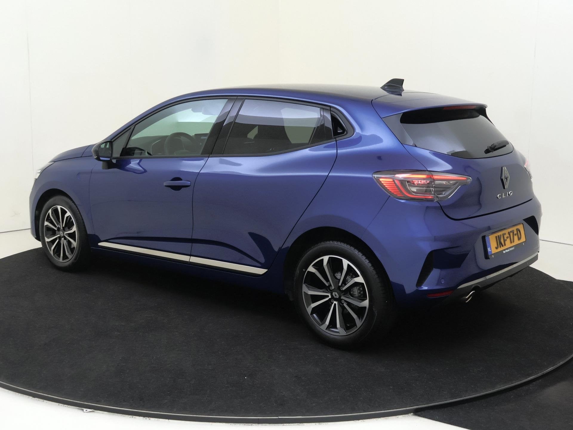 Renault Clio 1.0 TCe 90 GPF techno | Navi | Camera | Airco |, Auto's, Gebruikt, Euro 6, Blauw, Leder en Stof