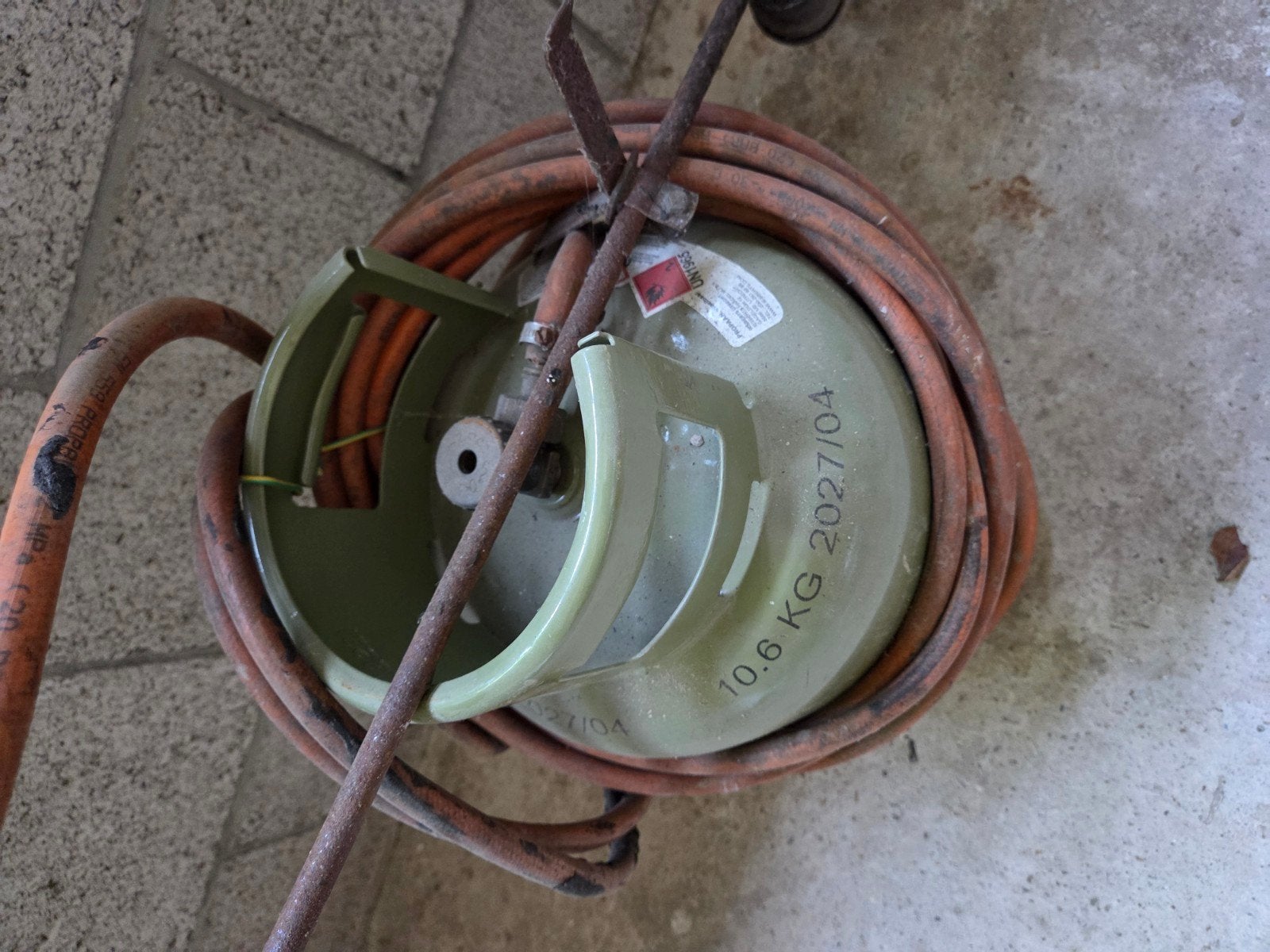 Propaanbrander met gasfles 10.6 KG, Ophalen, Gebruikt, Overige typen, Overige merken
