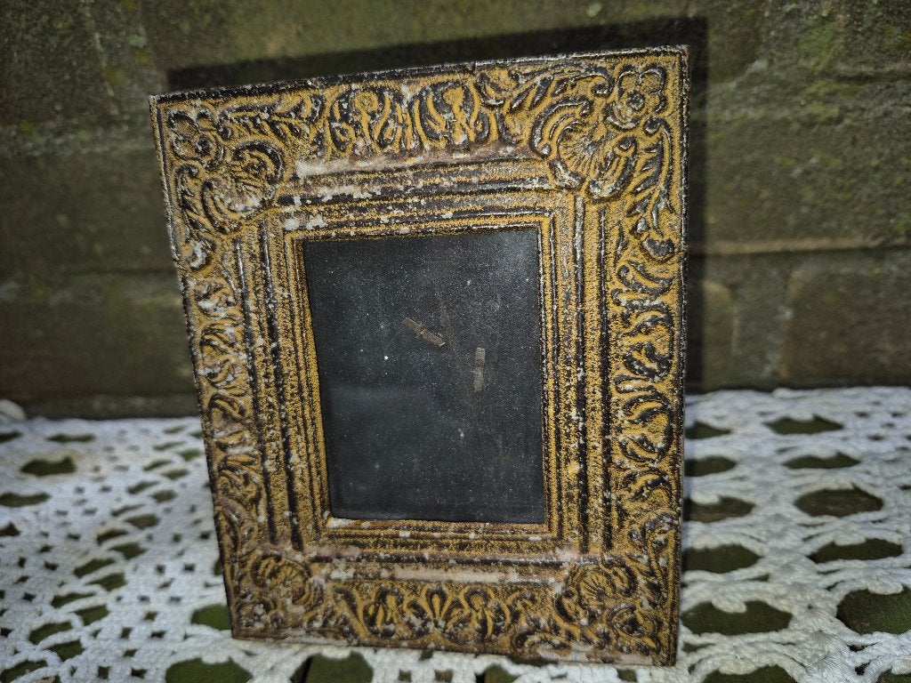metalen fotolijstje (Gereserveerd), Ophalen of Verzenden, Gebruikt, Metaal