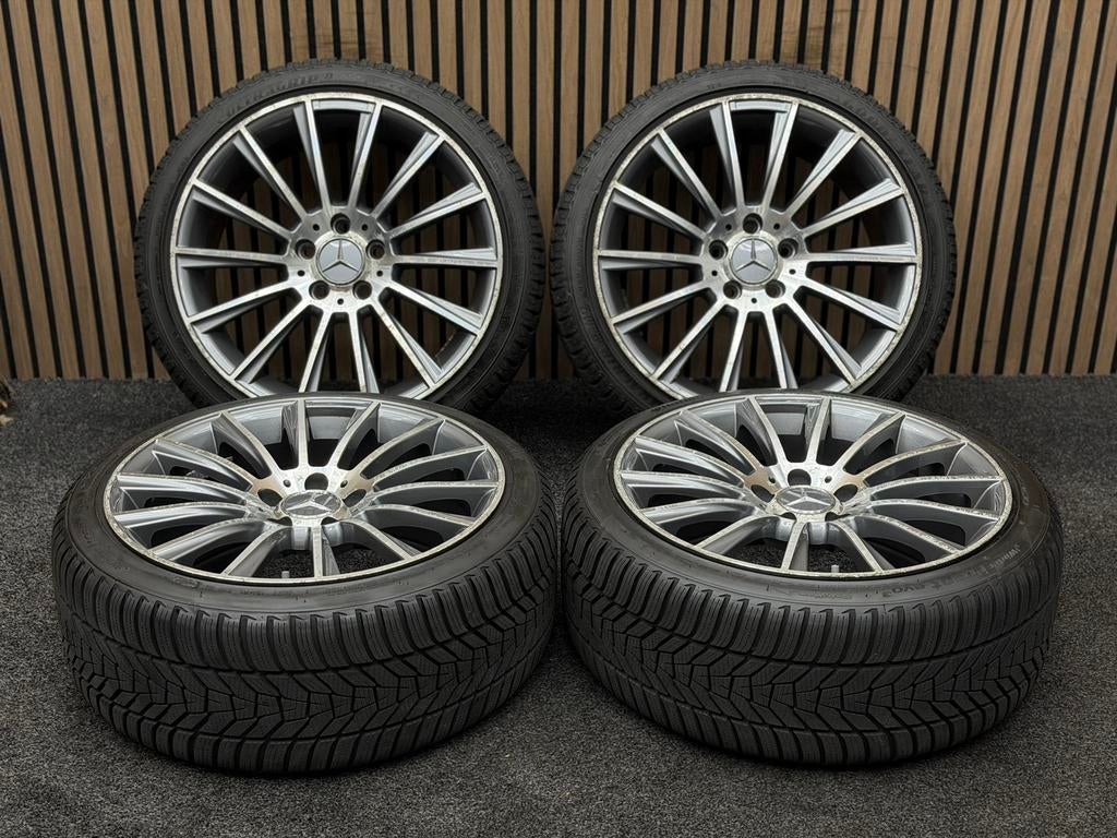 18 inch Mercedes A B C CLA AMG Look 5x112 ET43 225/40/18, Ophalen, 18 inch, ., Banden en Velgen
