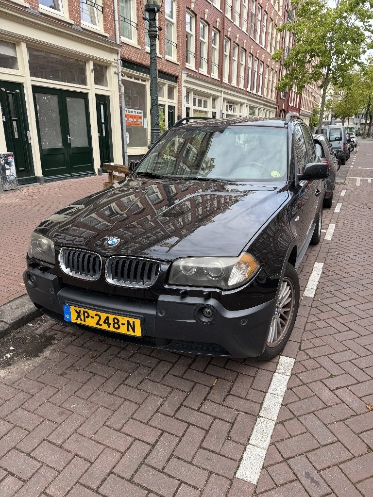 BMW X3 3.0 I AUT 2004 Zwart LEES OMSCHRIJVING SVP, Auto's, Automaat, 2000 kg, Particulier, 1740 kg