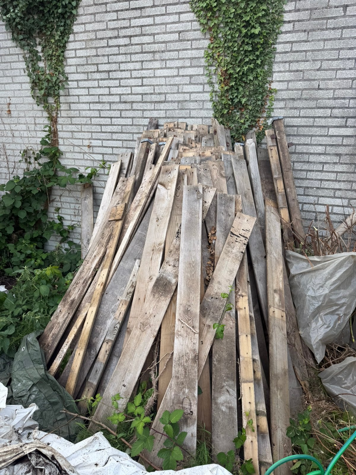 Schutting hout, Tuin en Terras, Palen, Balken en Planken, Ophalen, Zo goed als nieuw, 250 cm of meer, Planken