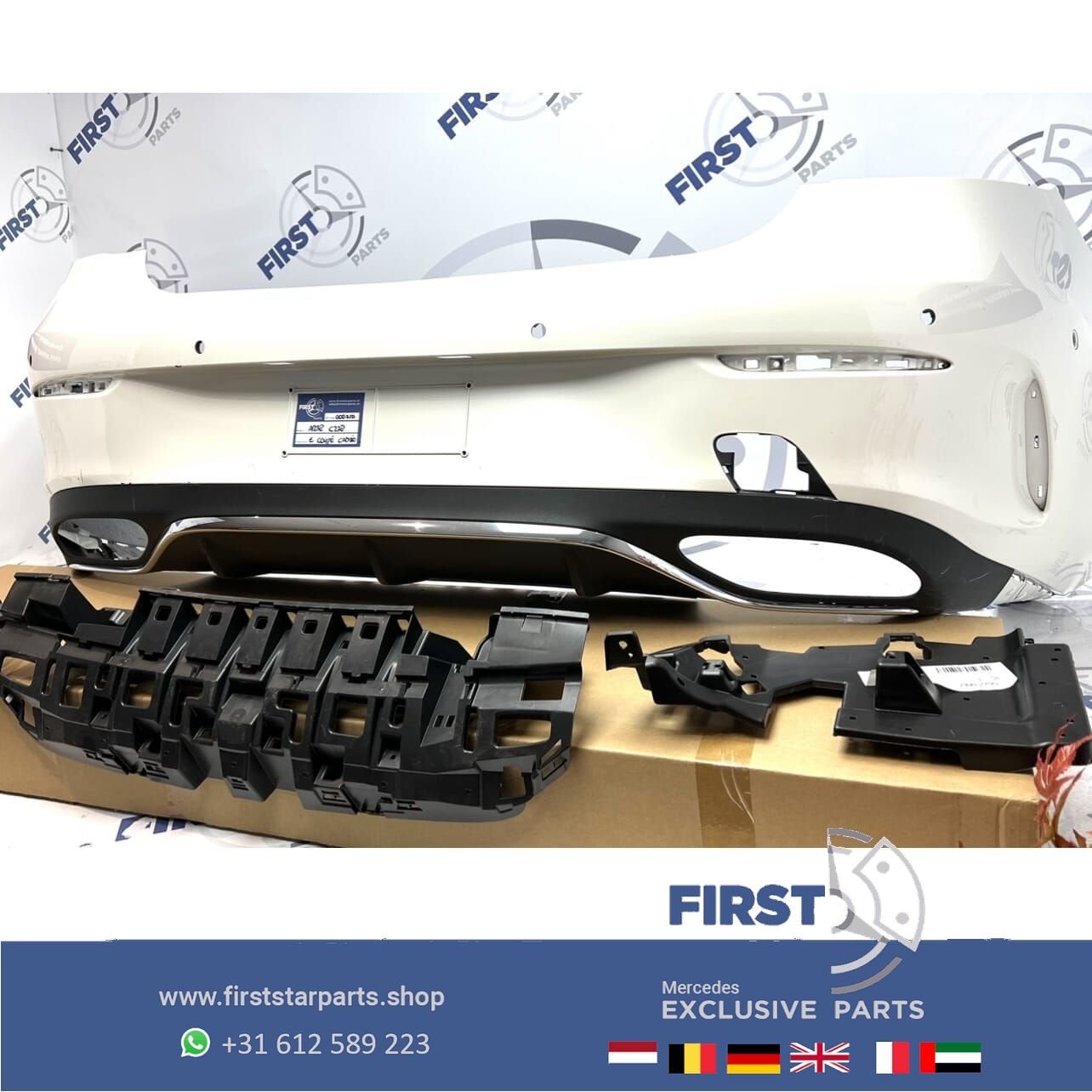 W238 A238 C238 AMG ACHTERBUMPER COMPLEET Mercedes E Klasse C, Gebruikt, -, Ophalen of Verzenden, Achter
